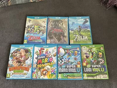 Nintendo Wii U Games Collection Mario Luigi Zelda Windwaker Twilight Donkey Kong • $395