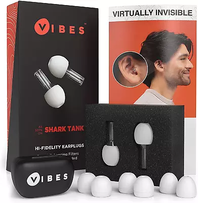 High-Fidelity Earplugs - Invisible Ear Plugs For Concerts Musicians Motorcycle • $50.66
