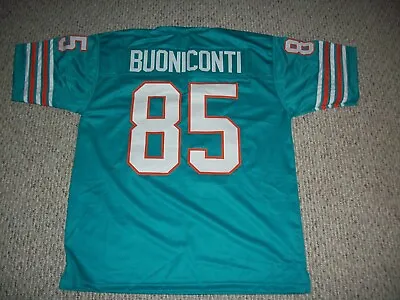 NICK BUONICONTI Unsigned Custom Miami Teal Sewn New Football Jersey Sizes S-3XL • $38.05