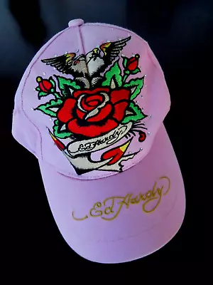 ED HARDY Vintage Womens Tattoo BASEBALL HAT CAP Anchor Eagle Rose Embroidered • $20