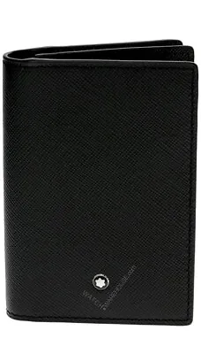 MONTBLANC Sartorial Black Leather Business Card Holder 113223 • $255
