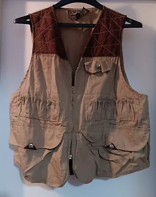 L.M Dickson Bird Hunting Vest Vintage Tan Men’s Size Small • $15.59