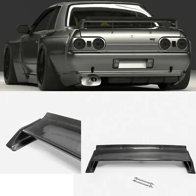 For Nissan Skyline R32 GTR Carbon Fiber Rear Trunk Spoiler Tail Wing Boot Lip • $670.68