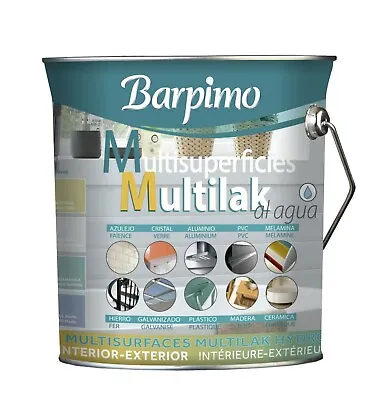 Multilak Water-Based Multi-Surface Paint : Tile PVC Glass Iron Wood Bathroom • £17.50
