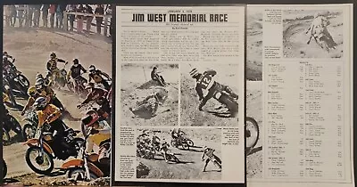 1976 Jim West Memorial Race 4p Motorcycle Ad Brad Lackey Marty Smith • $7.99