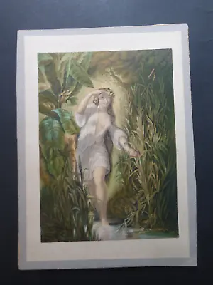 Le Blond Baxter Print Circassian Lady At Bath On Mount • £25