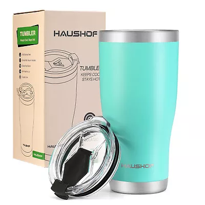 HAUSHOF 20 Oz Travel Mug Tumbler Double Wall Vacuum Insulated Coffee Tumbler Cup • $18.99