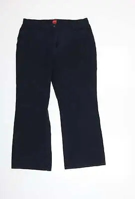 Olsen Womens Blue Cotton Straight Jeans Size 34 In L26 In Regular Button • £8.25