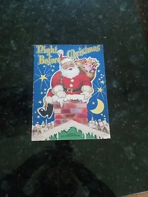 1947 THE NIGHT BEFORE CHRISTMAS Vintage Soft Cover Whitman Collectors Book CLEAN • $25