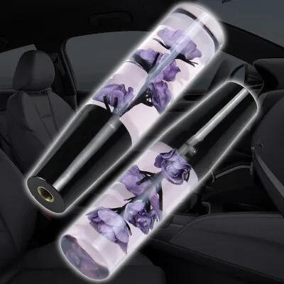 VIP 20CM JDM Clear Purple Real Flowers Manual Car Gear Shift Knob Lever Shifter • $25
