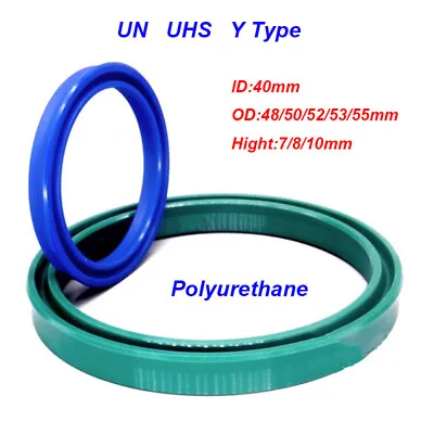 UN/UHS/Y-Type PU Seal Hydraulic Cylinder Rod Oil Seals Ring Shaft Hole Sealing • $20.12