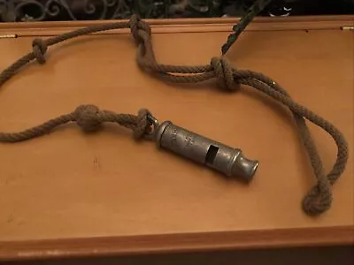 Antique THE METROPOLITAN Police Whistle With Original Cord • £10