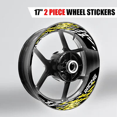 S07B Yellow 2-PIECE Rim Wheel Stickers For YZF-R1S 16 17 18 • $31.93