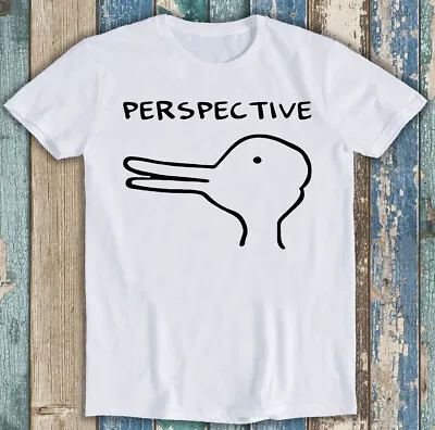 Perspective Rabbit Duck Bunny Funny Gift Tee T Shirt M1316 • £6.35