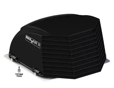 MaxxAir II 00-933082 14  X 14  Dome Roof Vent Cover Black Polyethylene W/ Hinged • $56.53