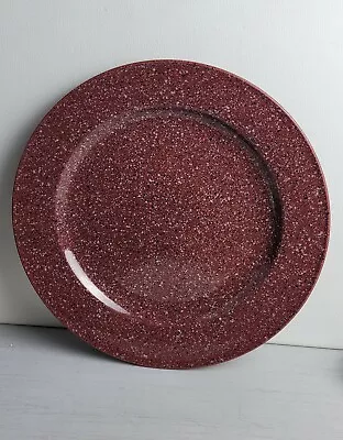 Mikasa Ultrastone 12 1/2 In. Chop Plate  - Wine Red White Speckles • $23.11
