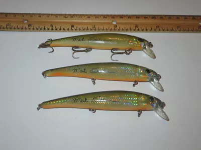 Lot Of 3 Bomber Excalibur Long A Mark Sosin Autograph / Signature Lures • $49.99