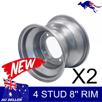 2X  Rim 8 Inch For 150cc 250cc ATV Quads Buggy Ride On Mower Trailer Gokart • $49.45