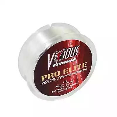 Vicious 200 Yard Pro Elite Fluorocarbon Fishing Line (8-Pound) • $18.98