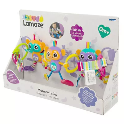 Lamaze Monkey Links Baby/Infant/Newborn Toy/Play Hanger For Car Seat/Stroller • $31.95