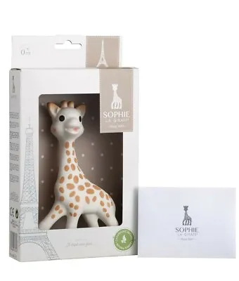 Vulli Sophie The Giraffe La Baby Teether Natural Rubber Pacifier Squeaker Toy • $29.99