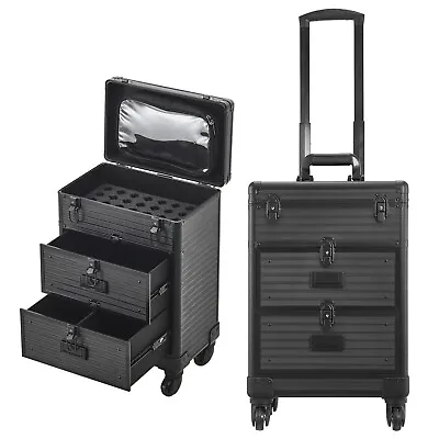 Vanity Makeup Trolley Beauty Case Hairdressing Cosmetic Nail Storage Box Drawers • £69.95
