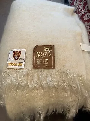 Toison D’or 100% Mohair Blanket - Cream Made In France New - King • $179.95