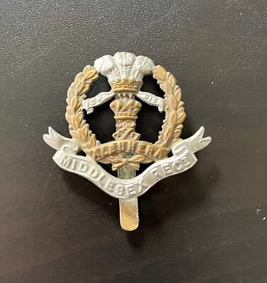 WW1 Middlesex Regiment Cap Badge - Bi Metal • £8