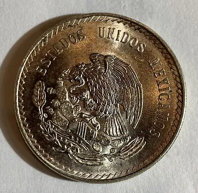 1947 Mexico 5 Peso Silver Coin High Grade-1226 • $45.59