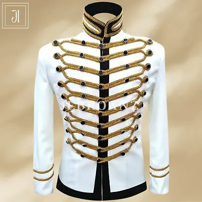 Brand New  Mens Steampunk Military Drummer Jacket Michael Jackson Stage Costumes • $169.99