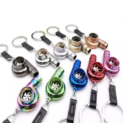 Turbo KeyChain Car Turbocharger Spinning Turbo Key Holder Ring Keyfob Universal • $10.99