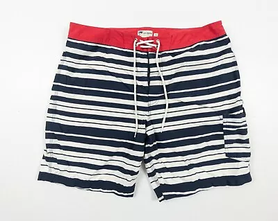 J.Crew Board Shorts Men's Size 36 Striped Mesh Lined Swim Wear Trunks Drawstring • $14.88