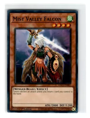 Yu-Gi-Oh! Mist Valley Falcon Common HACI-EN061 Near Mint 1st Edition • $1.94