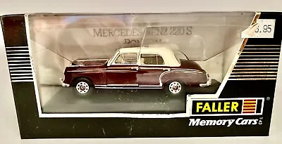 Model Car Faller Memory Mercedes Benz 220S Ponton Scale 1.43 NIB • $42.41