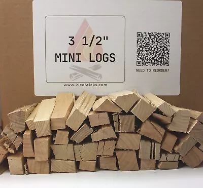 10lbs Of 3.5  Mini Firewood Logs | Perfect Size For Solo Stove Mesa & Mesa XL • $29.99