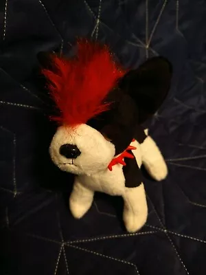 My Life As Boston Terrier Dog Pug Red Mohawk Spike Collar Plush Stuffed Animal  • $11.50