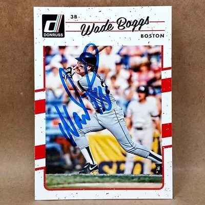 2017 Donruss #191 Wade Boggs SIGNED Autograph Boston Red Sox Card • $7.95