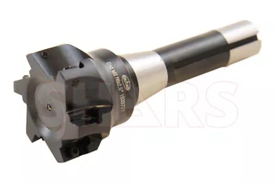 SHARS 2-1/2  90° INDEXABLE FACE END MILL R8 ARBOR 6FL APKT CERT Save $223 P[ • $71.95