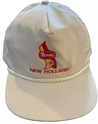 Vintage New Holland TYSON Rope Trucker Snapback Cap Hat KC • $25.90