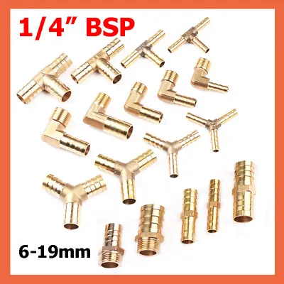 £4.50 • Buy BSP Thread Fitting Barb Hose Tail Hose Joiner Connector Air Fuel Water Pipe Gas