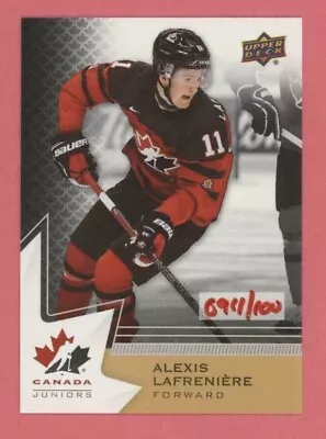 Alexis Lafreniere 2020-21 Upper Deck Canada Junior FALL EXPO VIP RED Rookie /100 • $34.99