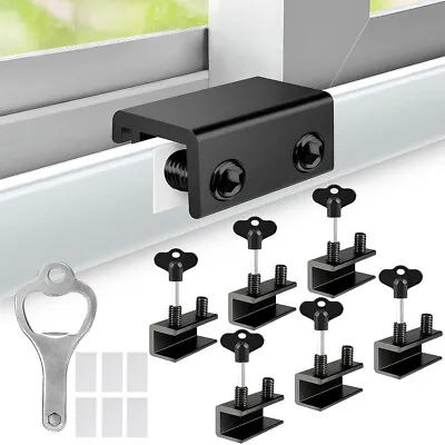 6 Sets Sliding Window Locks With Key For Vertical & Horizontal Sliding Windows • $18.04