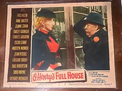 MARILYN MONROE - O. Henry’s Full House 1952 Original Theater Lobby Card (#4) • $179