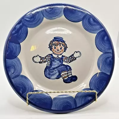 Louisville Stoneware Raggedy Andy Decorative Plate Vintage Handmade Handpainted • $22