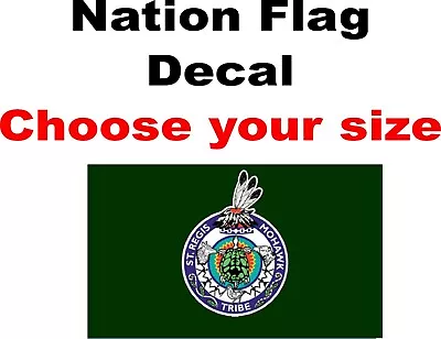 Flag Of The St Regis Mohawk Tribe STICKER DECAL 5YR Flag Of Mohawk Nation • $41.77