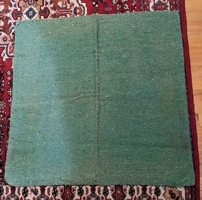 $5 • Buy Used - Western Saddle Blanket - Mayatex 2000 - Green  - Approx 34  X 33 