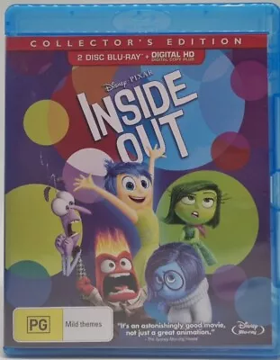  Disney Pixar   Inside Out |  (Blu-ray 2015) Collector's Edition  • $4.95