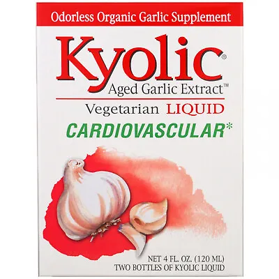 Kyolic Aged Garlic Extract Cardiovascular Liquid 2 Bottles 2 Fl Oz (60 Ml) • $72.50