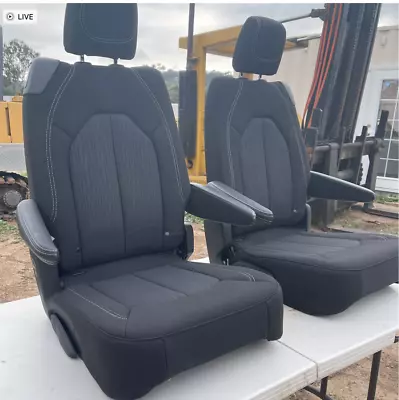 2020  PACIFICA OEM Seats  Pulled Out Black Cloth Van Transit Trucks Jeep Hotrod • $445