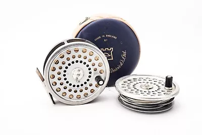 Hardy Marquis 3 3/4  #8/9 Trout Fly Reel + Spare Spool • $110.66